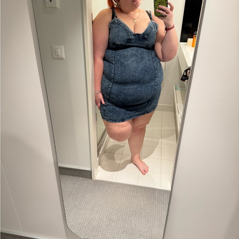 Thrifted Jean dress